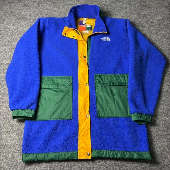 The North Face Sweaters - The North Face Royal Blue Colorblock Fleece Jacket NF0A7REM Womens M